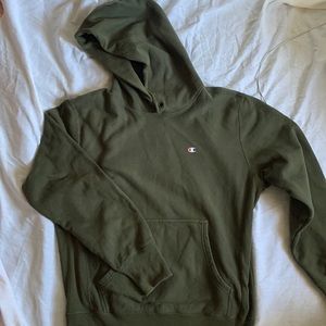 Vintage Champion Hoodie Olive Green
